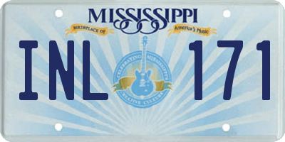 MS license plate INL171