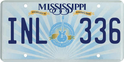 MS license plate INL336