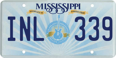 MS license plate INL339