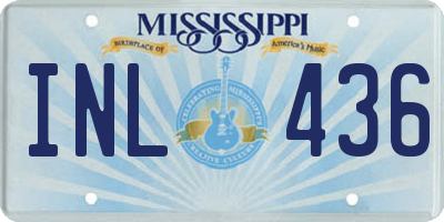 MS license plate INL436