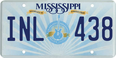 MS license plate INL438