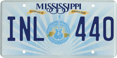 MS license plate INL440