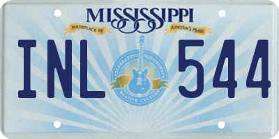 MS license plate INL544
