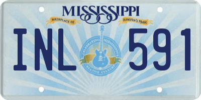MS license plate INL591