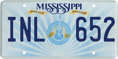 MS license plate INL652
