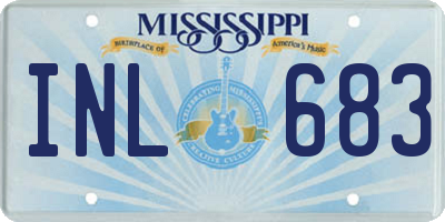 MS license plate INL683