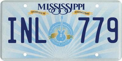 MS license plate INL779