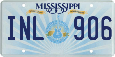 MS license plate INL906