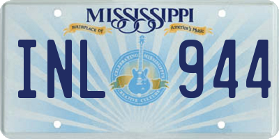 MS license plate INL944