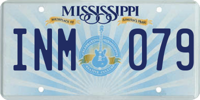 MS license plate INM079