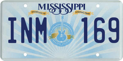 MS license plate INM169