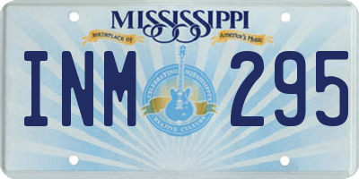MS license plate INM295
