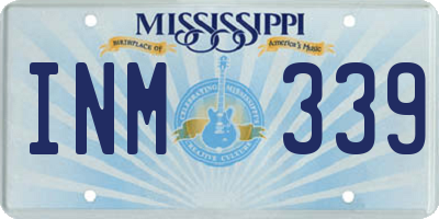 MS license plate INM339