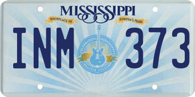 MS license plate INM373