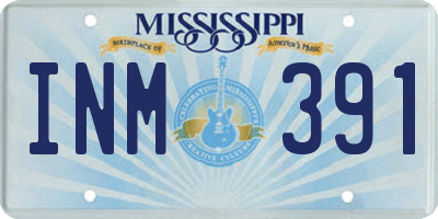 MS license plate INM391