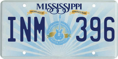 MS license plate INM396