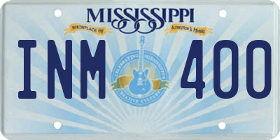 MS license plate INM400