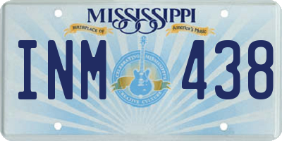 MS license plate INM438