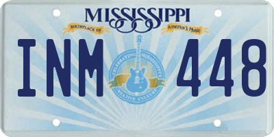 MS license plate INM448