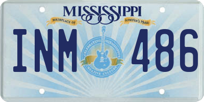 MS license plate INM486