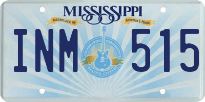 MS license plate INM515