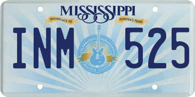 MS license plate INM525