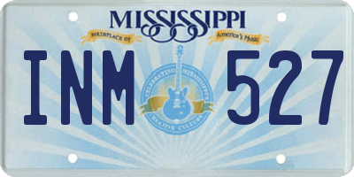 MS license plate INM527
