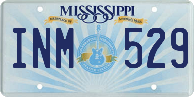 MS license plate INM529