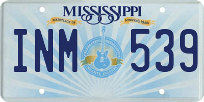 MS license plate INM539