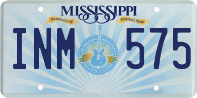 MS license plate INM575
