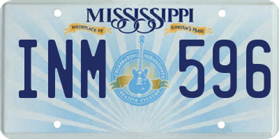 MS license plate INM596