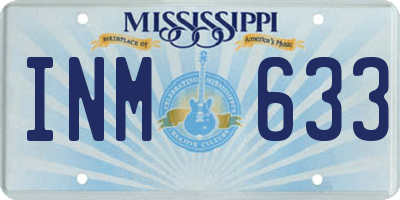 MS license plate INM633
