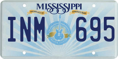 MS license plate INM695