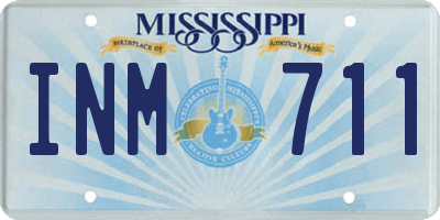 MS license plate INM711