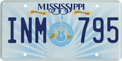 MS license plate INM795