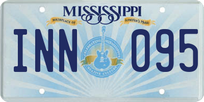 MS license plate INN095