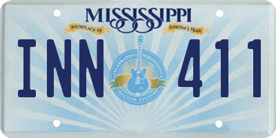 MS license plate INN411