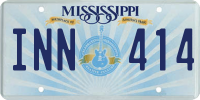 MS license plate INN414