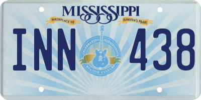 MS license plate INN438
