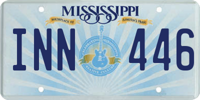 MS license plate INN446