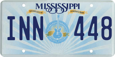 MS license plate INN448