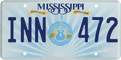 MS license plate INN472