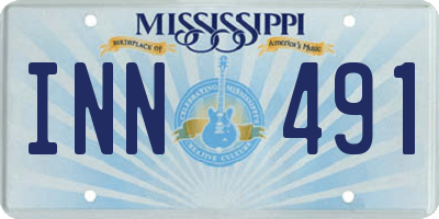 MS license plate INN491