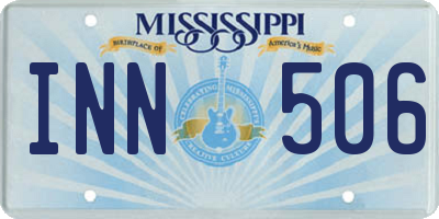 MS license plate INN506