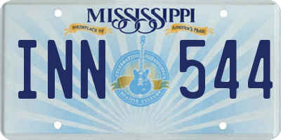 MS license plate INN544