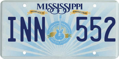 MS license plate INN552