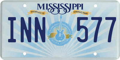 MS license plate INN577