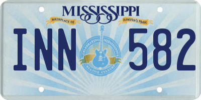 MS license plate INN582