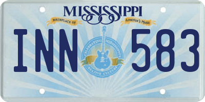 MS license plate INN583