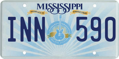 MS license plate INN590